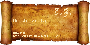 Bricht Zella névjegykártya